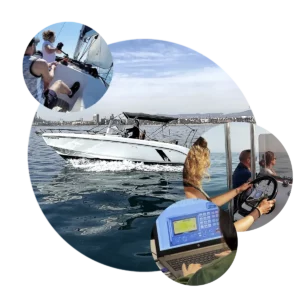 Prácticas PNB en el Port Olímpic de Barcelona. Todas las semanas, todo el año: navegación, navegación a vela y radio.